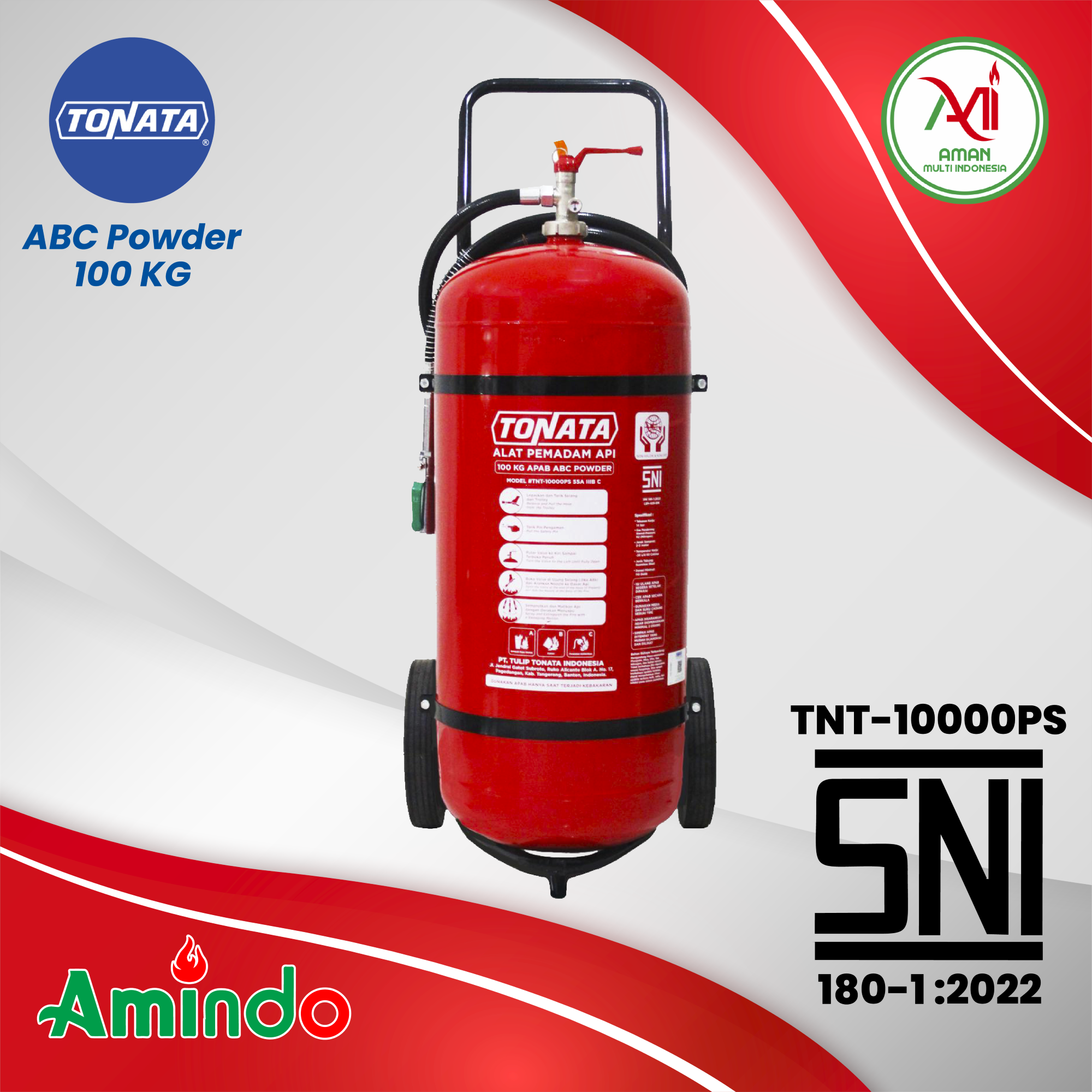 Alat Pemadam Api Tonata SNI / APAB ABC Powder 100 kg