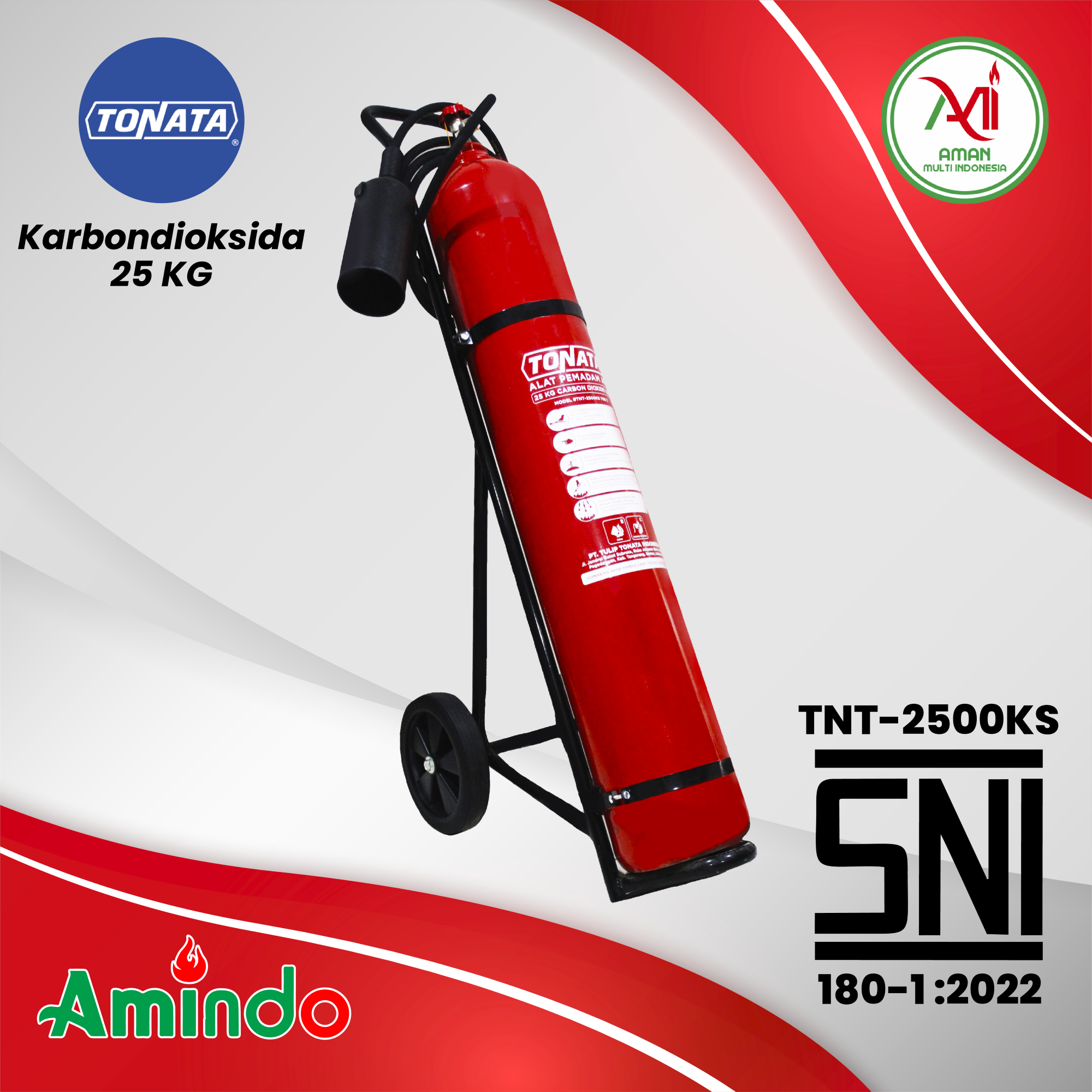 Alat Pemadam Api Tonata SNI / APAB Karbondioksida 25 kg