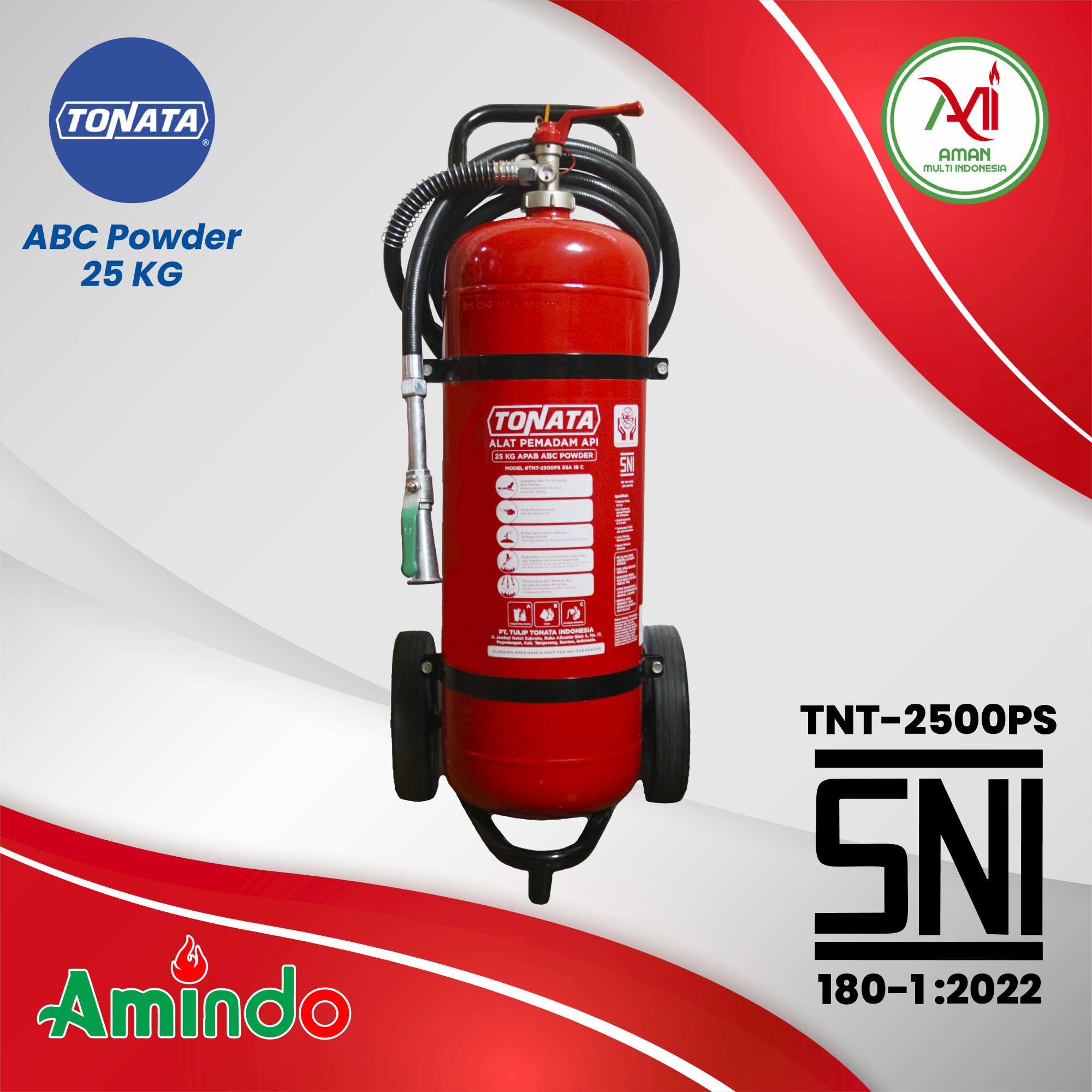 Alat Pemadam Api Tonata SNI / APAB ABC Powder 25 KG