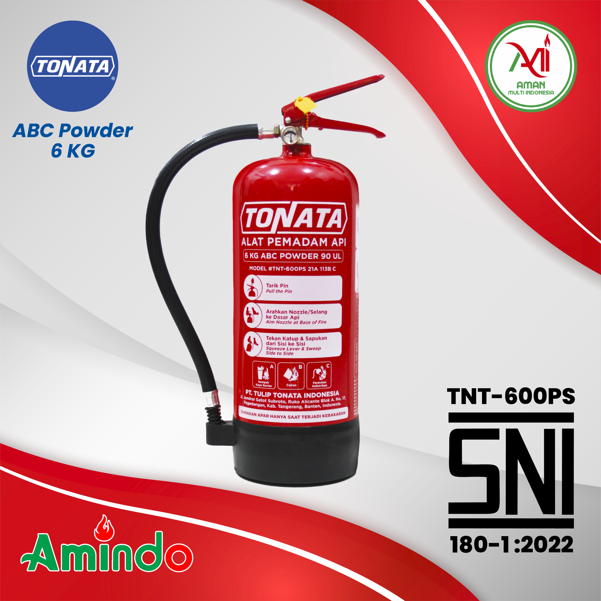 Alat Pemadam Api Tonata SNI / APAR ABC Powder 6 KG