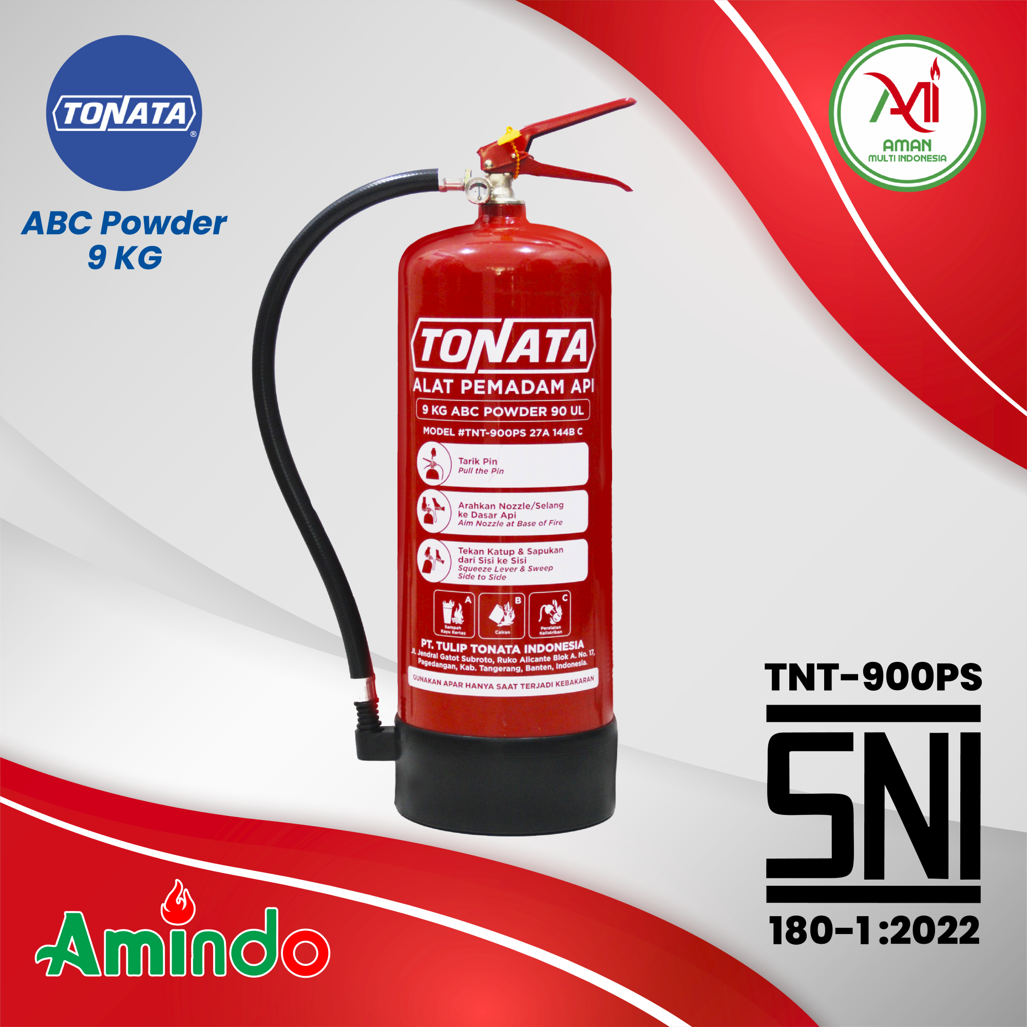 Alat Pemadam Api Tonata SNI / APAR ABC Powder 9 KG